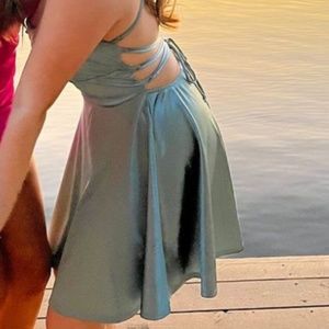 Blue Windsor Homecoming Dress